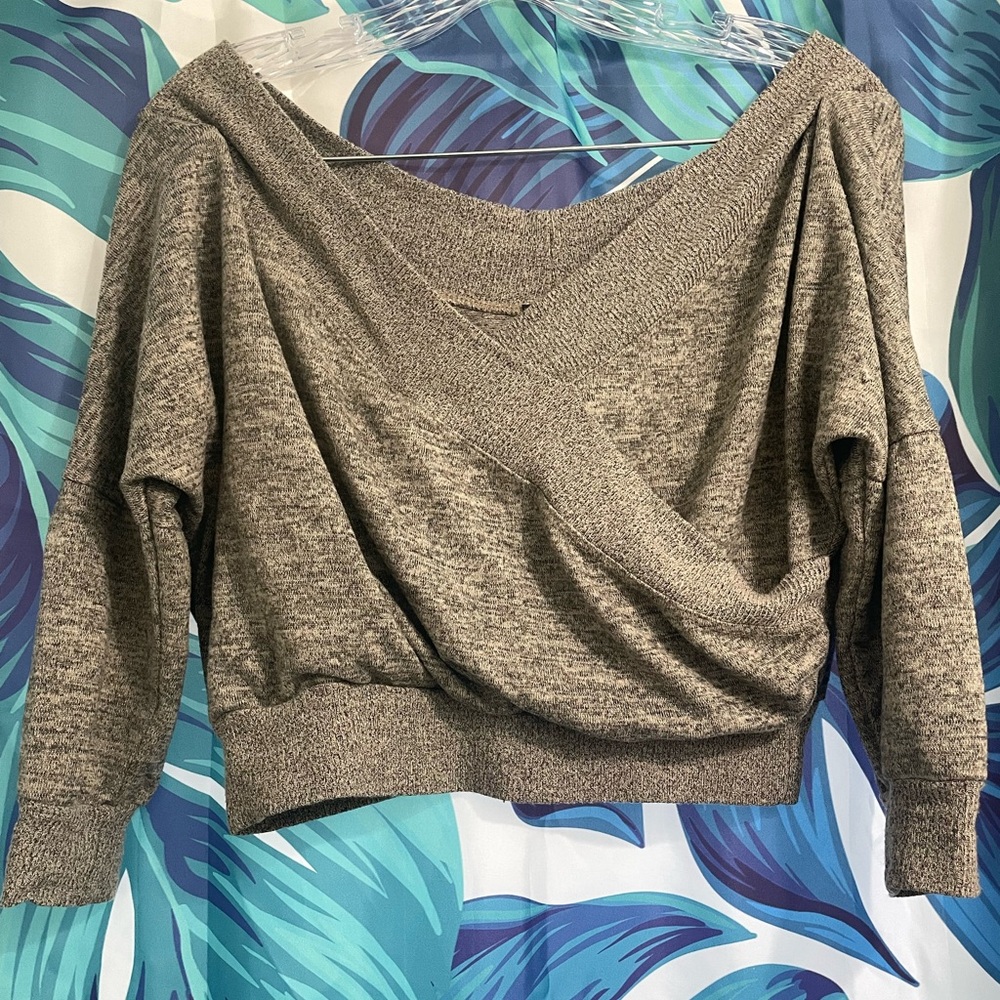 Fashion Nova Heather Gray Knit Sweater